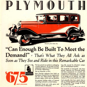 1928 Chrysler Plymouth Sedan